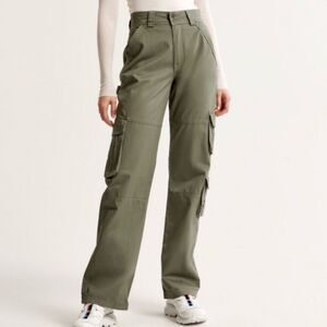 Abercrombie and fitch cargo pants green